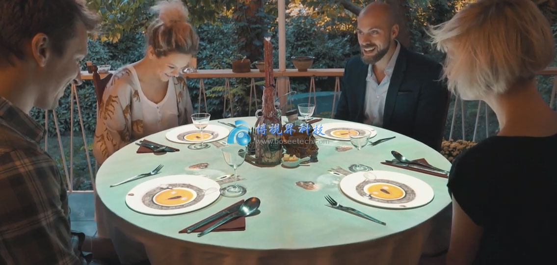 餐桌投影帶來新的媒體形式-博視界科技